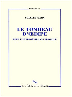 cover image of Le Tombeau d'Oedipe